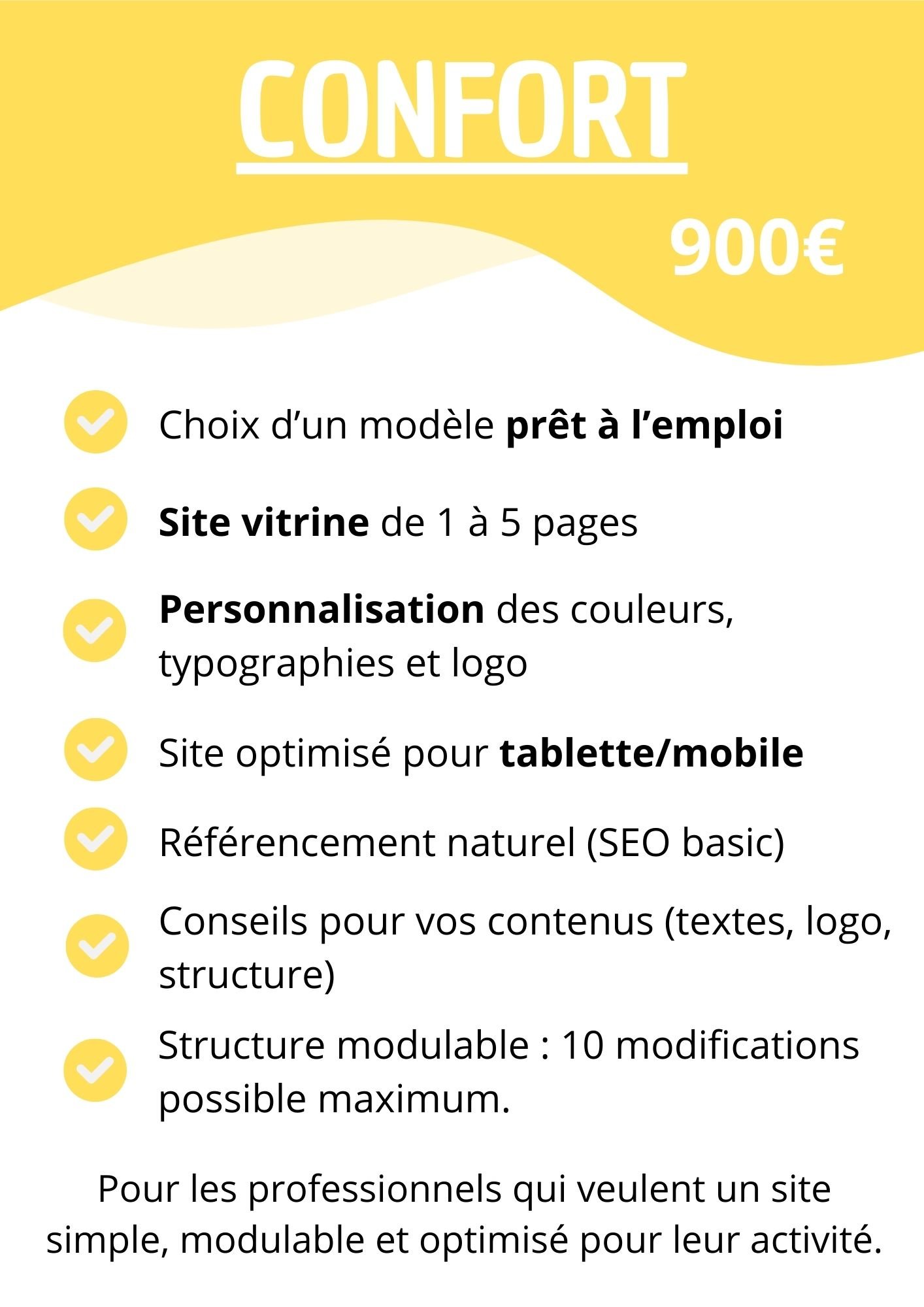 offre confort vitrine